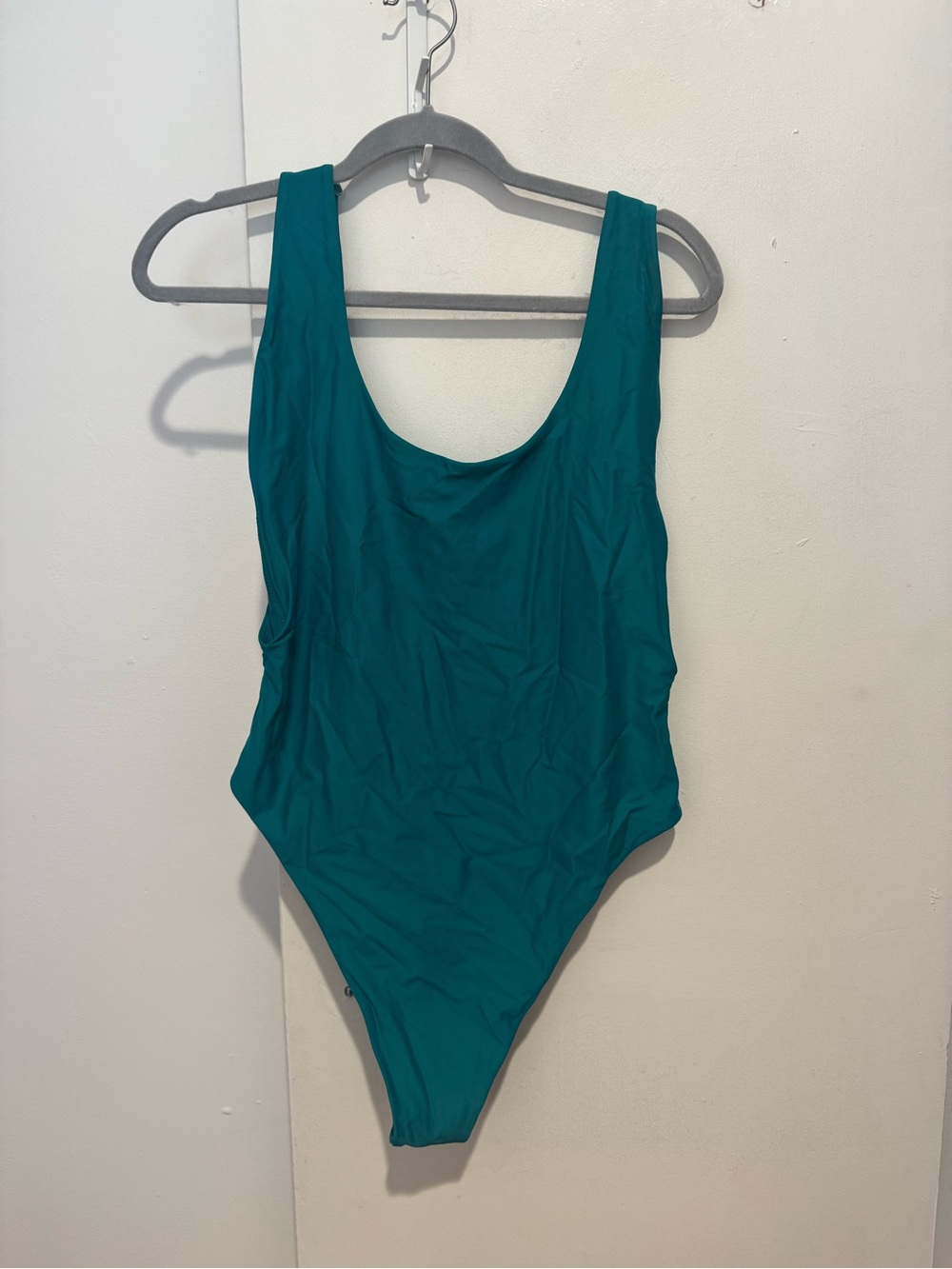 aerie Teal Super Scoop One-Piece Swimsuit